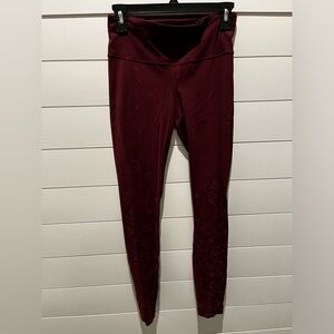 Lululemon Pattern Velvet Wu dear Leggings Size 6